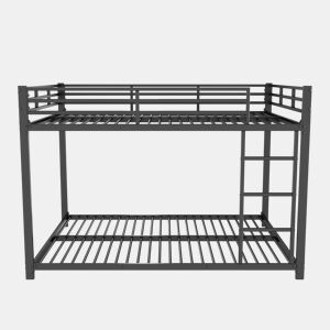 Beliche de ferro para crianças 140x200cm - Preto