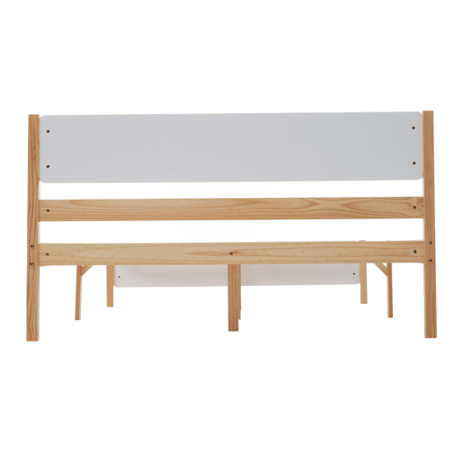 Estrado de madeira para cama de casal 140x200 cm - Branco