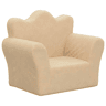 Sofá infantil - Sofá para crianças peluche macio creme
