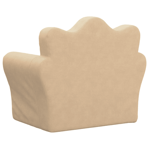 Sofá infantil - Sofá para crianças peluche macio creme