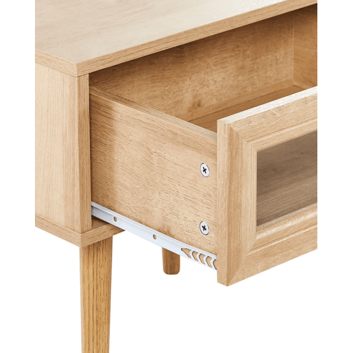 Mesa de cabeceira com gaveta ALBANY Castanho claro