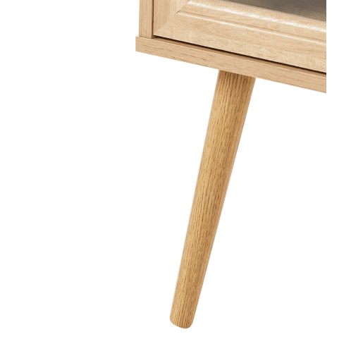 Mesa de cabeceira com gaveta ALBANY Castanho claro