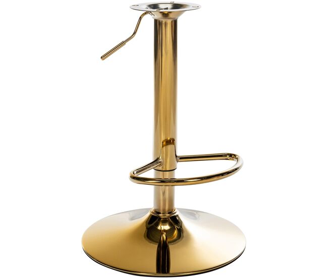 Base metálica de repuesto para taburetes de bar 8 x 8 cm metal dorado 38.5x38.5x57 cm