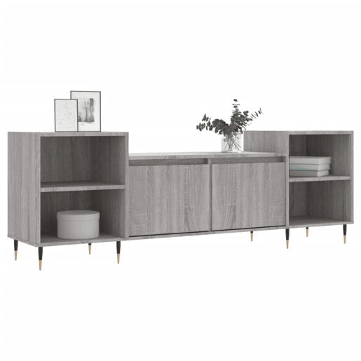 Móvel de TV - Modulo de TV - Armário de TV 160x35x55 cm derivados de madeira cinzento sonoma