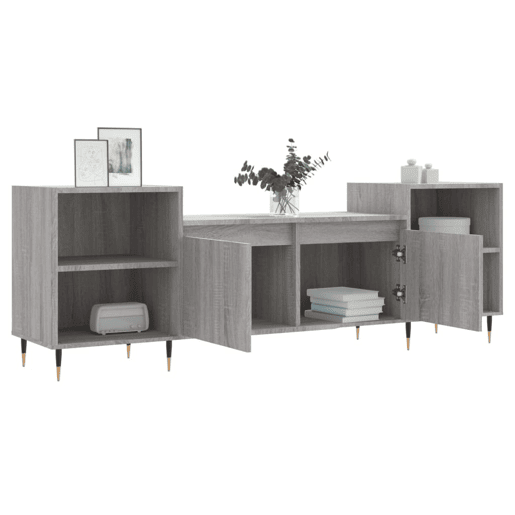 Móvel de TV - Modulo de TV - Armário de TV 160x35x55 cm derivados de madeira cinzento sonoma