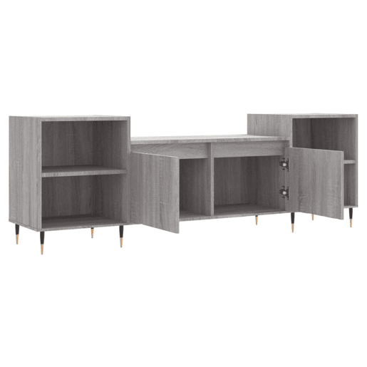 Móvel de TV - Modulo de TV - Armário de TV 160x35x55 cm derivados de madeira cinzento sonoma