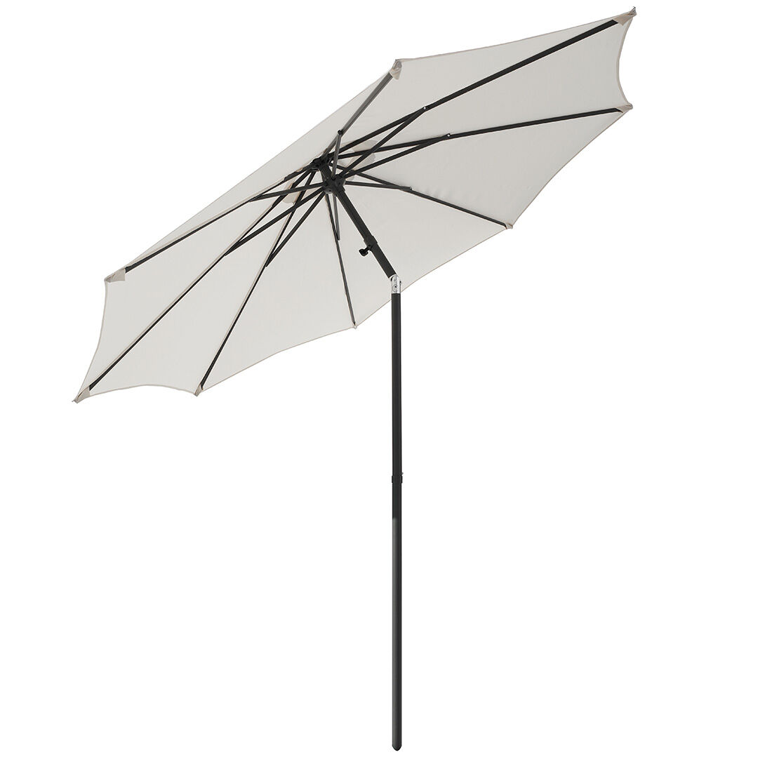 Acomoda Textil – Sombrilla Jardín Inclinable con Sistema Push UP.