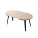 Mesa redonda extensible Berg 120x120 Mesa redonda extensible Berg 120x120 Negro/ Madera