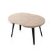 Mesa redonda extensible Berg 120x120 Mesa redonda extensible Berg 120x120 Negro/ Madera