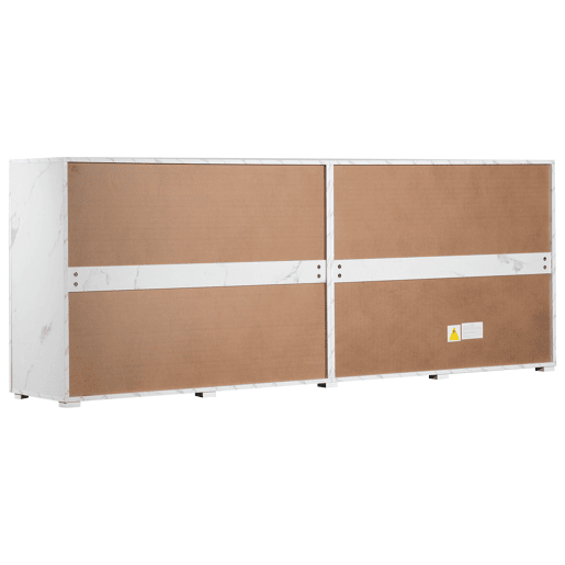 Aparador L 200 cm - 4 portas com 2 gavetas - Branco