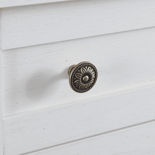 Aparador com 4 portas e 2 gavetas - madeira - altura 86 cm - branco