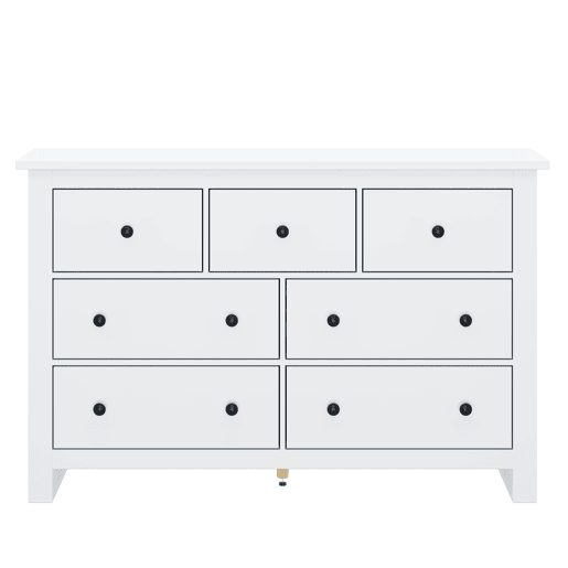 Aparador com 7 gavetas - Aglomerado de partÃculas - Branco Aparador com 7 gavetas - Aglomerado de partÃculas - Branco