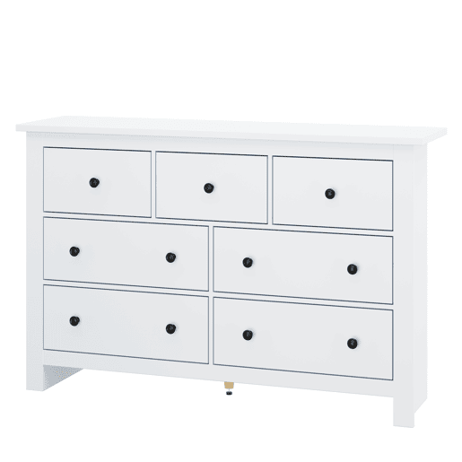 Aparador com 7 gavetas - Aglomerado de partÃculas - Branco Aparador com 7 gavetas - Aglomerado de partÃculas - Branco