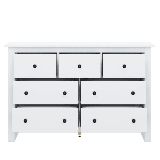 Aparador com 7 gavetas - Aglomerado de partÃculas - Branco Aparador com 7 gavetas - Aglomerado de partÃculas - Branco