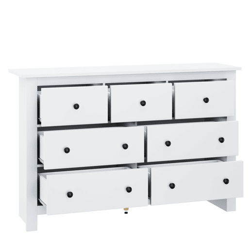 Aparador com 7 gavetas - Aglomerado de partÃculas - Branco Aparador com 7 gavetas - Aglomerado de partÃculas - Branco