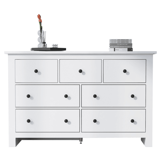 Aparador com 7 gavetas - Aglomerado de partÃculas - Branco Aparador com 7 gavetas - Aglomerado de partÃculas - Branco