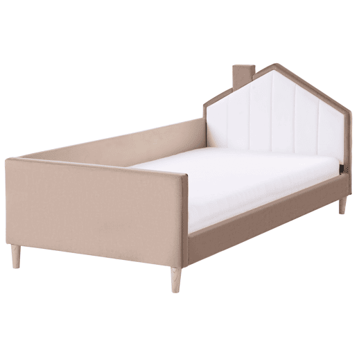 Beliani Cama infantil Veludo KERVAN Beliani Cama infantil Veludo KERVAN