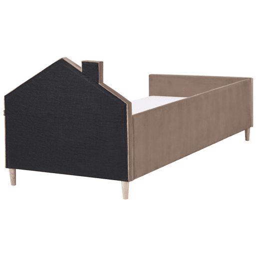 Beliani Cama infantil Veludo KERVAN Beliani Cama infantil Veludo KERVAN