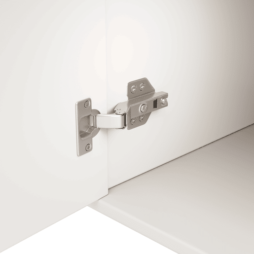 Aparador moderno - 4 portas com padrão ondulado - em MDF - Branco