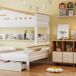 Cama litera Cama litera Natural/ Blanco