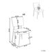 Beliani Silla de comedor STURGIS Beliani Silla de comedor STURGIS Blanco