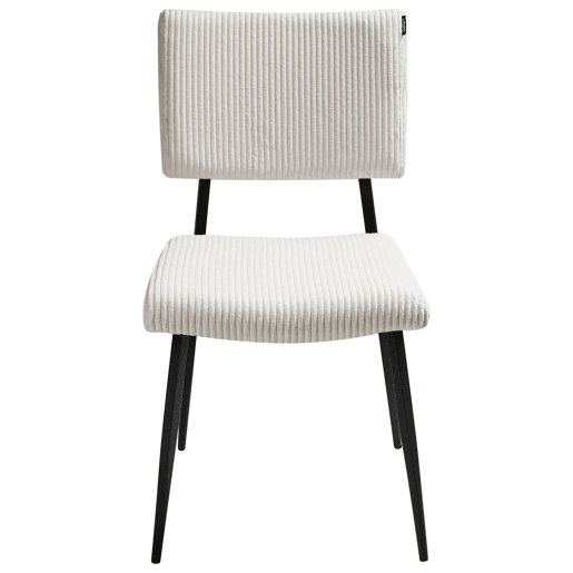 Conjunto de 2 cadeiras de jantar STURGIS Bombazine Branco creme