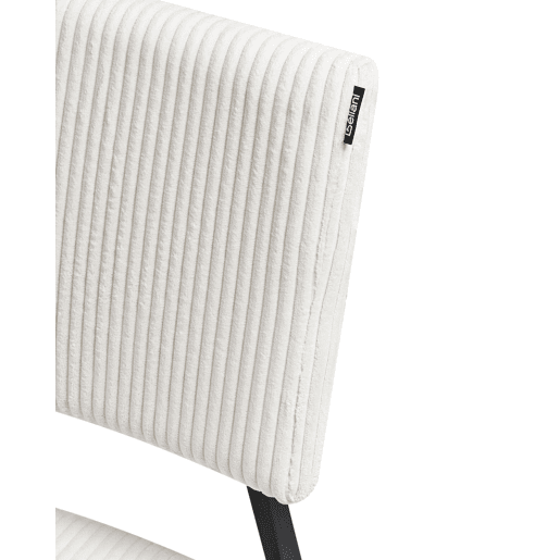 Conjunto de 2 cadeiras de jantar STURGIS Bombazine Branco creme