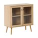 Beliani Vitrina ALBANY Beliani Vitrina ALBANY Madera Clara