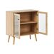 Beliani Vitrina ALBANY Beliani Vitrina ALBANY Madera Clara