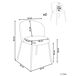 Beliani Silla de comedor MILES Beliani Silla de comedor MILES Azul Claro