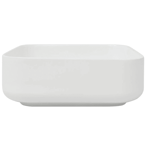 Lavatório - Lavabo - Pia de banheiro quadrado branco cerâmica 39x39x13,5 cm Lavatório - Lavabo - Pia de banheiro quadrado branco cerâmica 39x39x13,5 cm