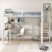 Cama alta para niños 249x145 Cama alta para niños 249x145 Blanco