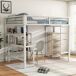 Cama alta para niños 249x145 Cama alta para niños 249x145 Blanco