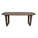 CORTE-Mesa de comedor madera cepillada 200x100 CORTE-Mesa de comedor madera cepillada 200x100 Marrón