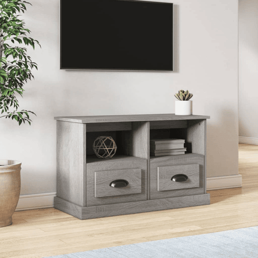 Móvel de TV - Modulo de TV - Armário de TV 80x35x50 cm derivados de madeira cinzento sonoma