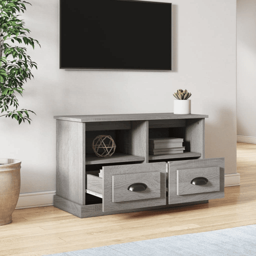 Móvel de TV - Modulo de TV - Armário de TV 80x35x50 cm derivados de madeira cinzento sonoma