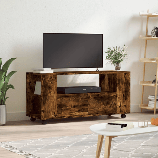 Móvel de TV - Modulo de TV - Armário de TV 102x34,5x43 cm derivados madeira carvalho fumado
