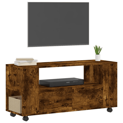 Móvel de TV - Modulo de TV - Armário de TV 102x34,5x43 cm derivados madeira carvalho fumado