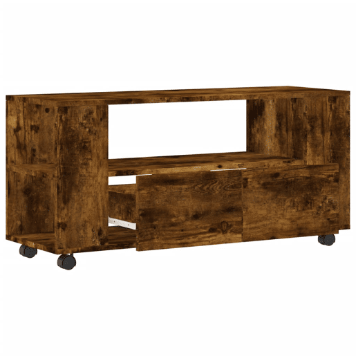 Móvel de TV - Modulo de TV - Armário de TV 102x34,5x43 cm derivados madeira carvalho fumado