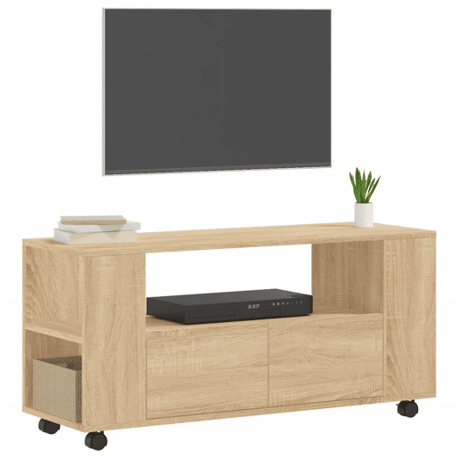 Móvel de TV - Modulo de TV - Armário de TV 102x34,5x43 cm derivados de madeira carvalho sonoma