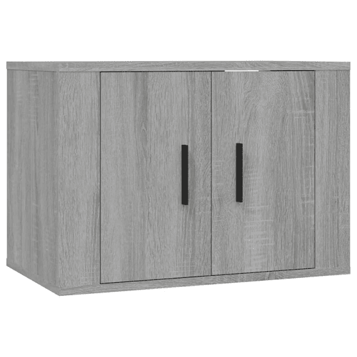 Conjunto móveis de TV - Armários TV 3 pcs madeira processada sonoma cinza