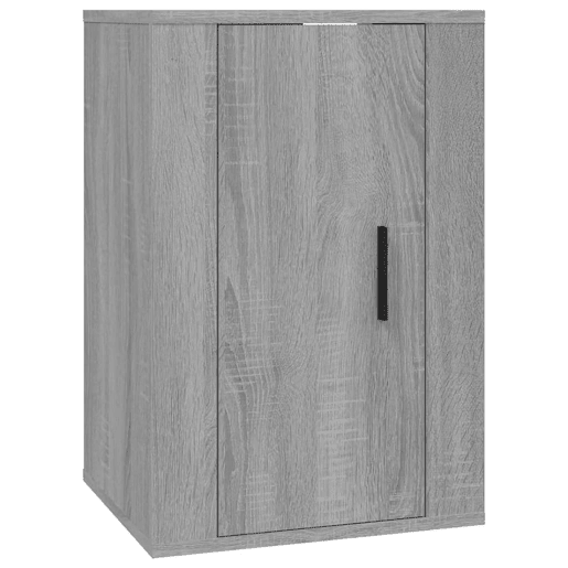 Conjunto móveis de TV - Armários TV 3 pcs madeira processada sonoma cinza