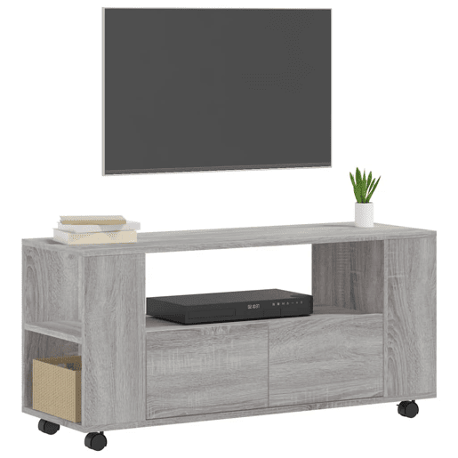 Móvel de TV - Modulo de TV - Armário de TV 102x34,5x43 cm derivados de madeira cinzento sonoma