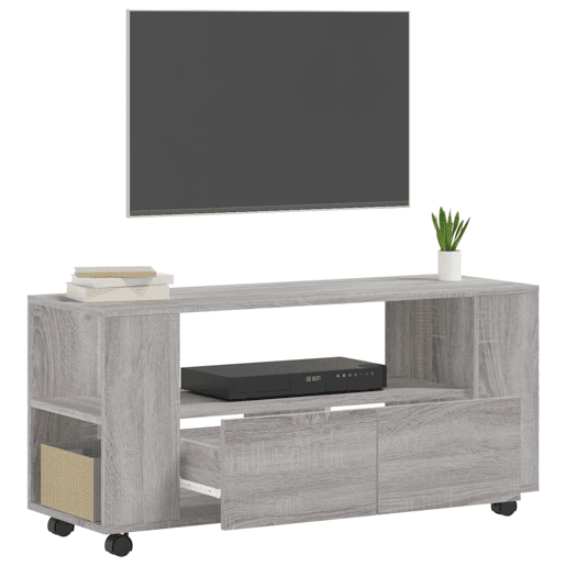 Móvel de TV - Modulo de TV - Armário de TV 102x34,5x43 cm derivados de madeira cinzento sonoma