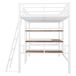 Cama alta para niños 204x134 Cama alta para niños 204x134 Blanco