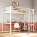 Cama alta para niños 203x96 Cama alta para niños 203x96 Blanco