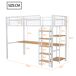 Cama alta para niños 203x96 Cama alta para niños 203x96 Blanco