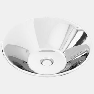 Lavatório - Lavabo - Pia de banheiro 42x14 cm cerâmica prateado