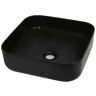 Lavatório - Lavabo - Pia de banheiro de cerâmica 38x38x13,5 cm quadrado preto