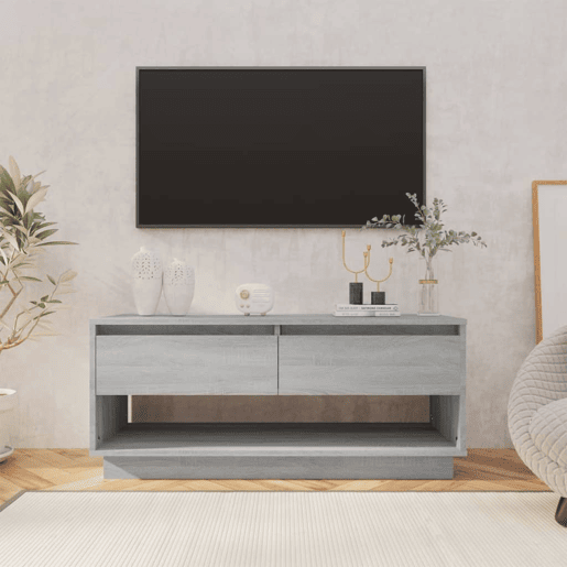 Móvel de TV - Modulo de TV - Armário de TV 102x41x44 cm derivados de madeira cinzento sonoma